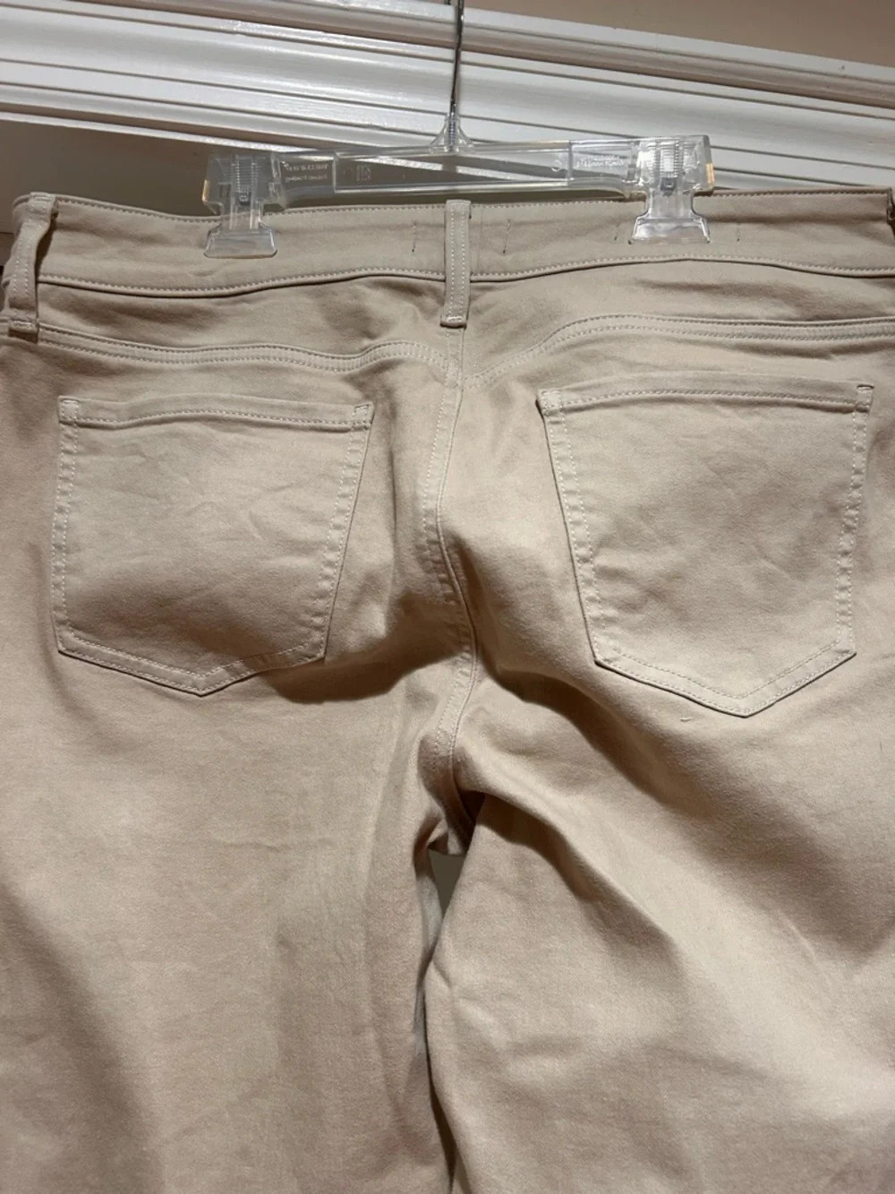 NYDJ Beige Cropped Straight-Leg Jeans - Picture 5 of 7